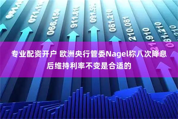 专业配资开户 欧洲央行管委Nagel称八次降息后维持利率不变是合适的