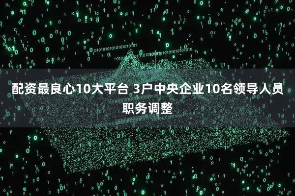 配资最良心10大平台 3户中央企业10名领导人员职务调整